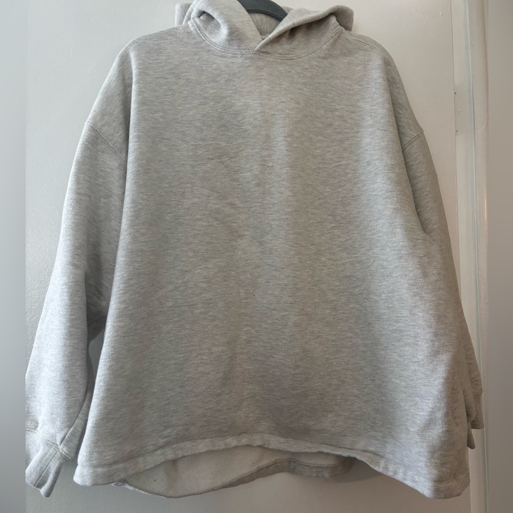 Essentials Light Gray Oversized Hoodie Size large - Picture 3 of 5